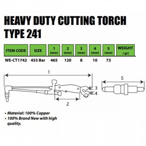 TEKIRO HEAVY DUTY TEKIRO CUTTING TORCH TYPE 241